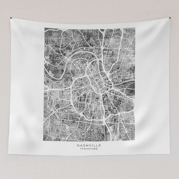 Item preview, Nashville Tennessee City Map designed and sold by ArtPrints.
