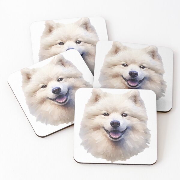 Item preview, Samoyed art pixel dog designed and sold by Goodpiece.