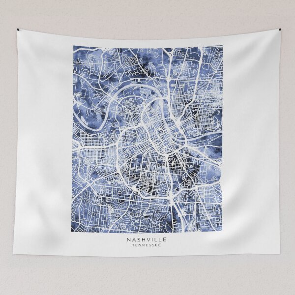 Item preview, Nashville Tennessee City Map designed and sold by ArtPrints.