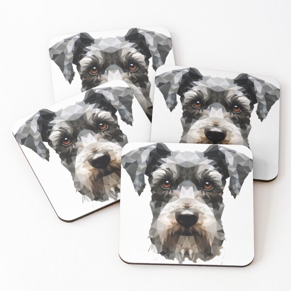 Item preview, Schnauzer art pixel dog designed and sold by Goodpiece.