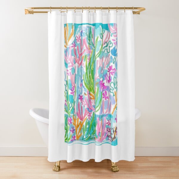 Sway this way shower Curtain Lilly & hotsell wall art