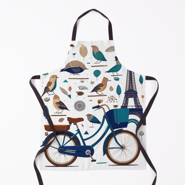 Item preview, Bicycle, tour Eiffel background painting art designed and sold by Goodyzaa.