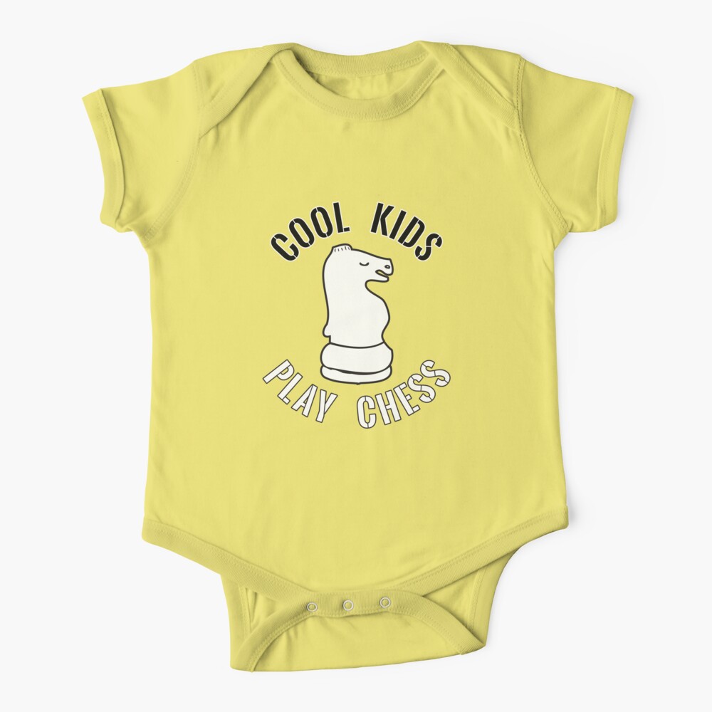 Cool Kids Play Chess Knight Piece - Cool Chess Club Gift Baby One-Piece