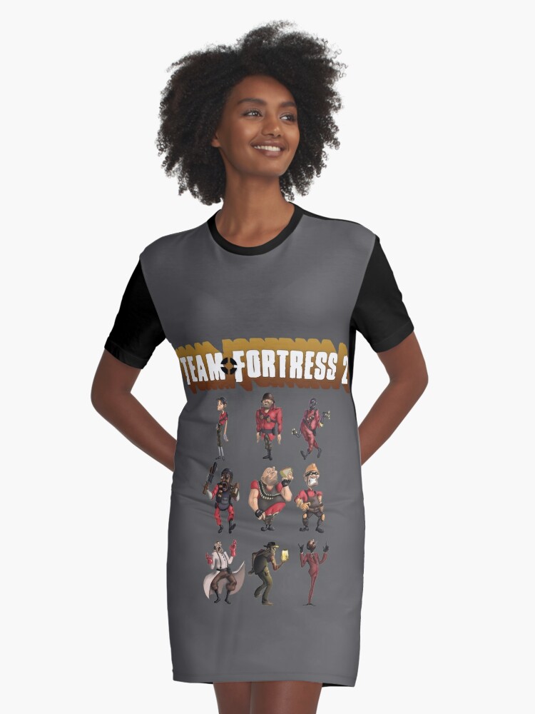 Team Fortress 2 - All Characters / Classes with TF2 Logo Graphic T-Shirt  Dress for Sale by tymersdesigns | Redbubble