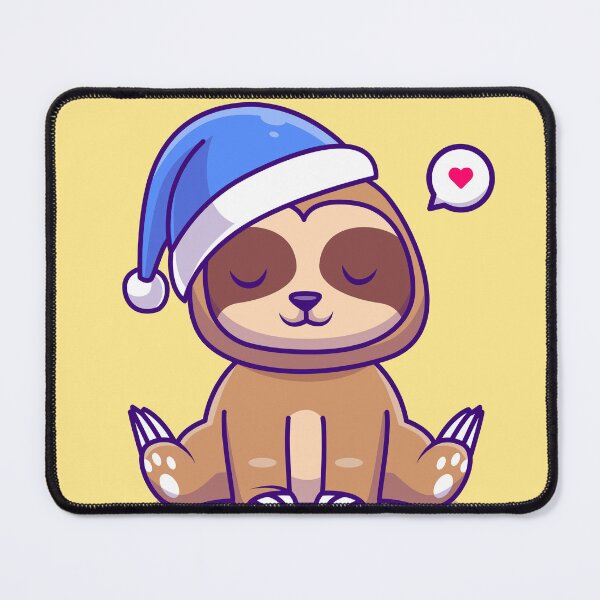 Item preview, Cozy Sloth: Cute Sloth Winter with Beanie Hat - Cartoon Illustration designed and sold by hjian8219.