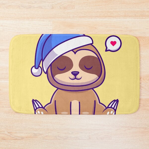 Item preview, Cozy Sloth: Cute Sloth Winter with Beanie Hat - Cartoon Illustration designed and sold by hjian8219.