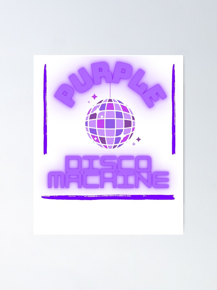 purple disco machine design Sticker for Sale by WickyWildLife