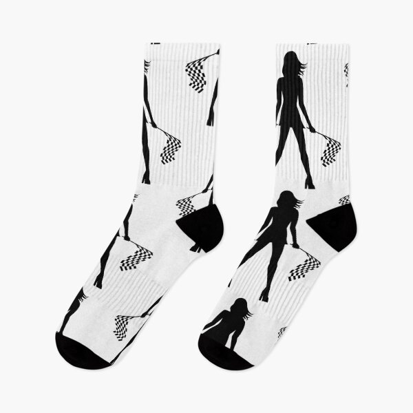 Item preview,  Female Race Fan with Checkered Flags    designed and sold by ConsuelCarter.