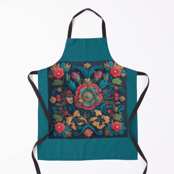 Item preview, Vintage floral Mexican style embroidery designed and sold by ArtyBuys.