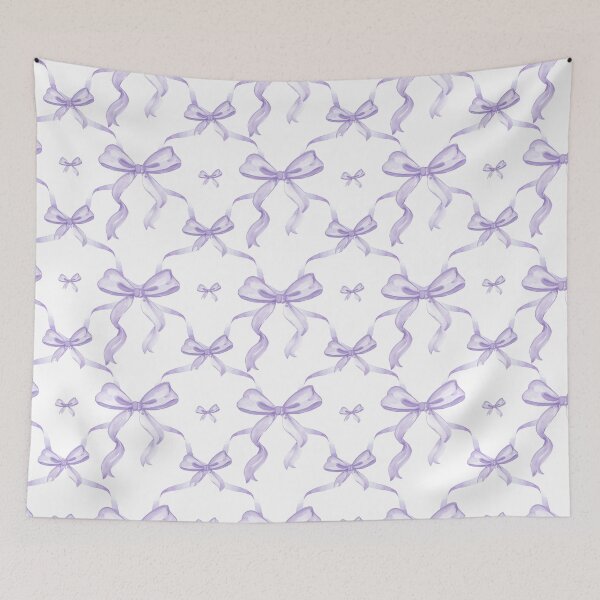 Item preview, Aesthetic Pastel Lilac Ribbons and bows in watercolor. designed and sold by Alice-Mills.