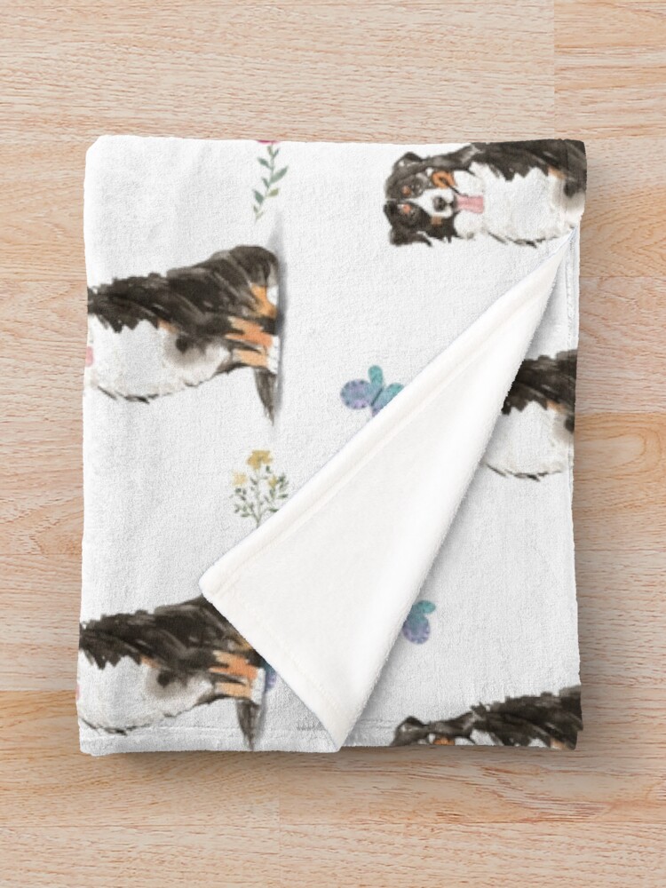 bernese mountain dog throw blanket