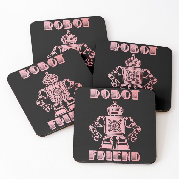 Item preview, Robot Friend - Soft Pink designed and sold by Soulemotion.