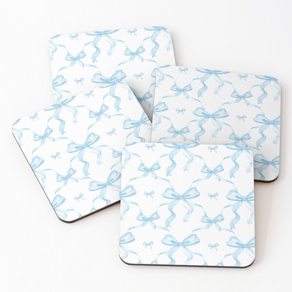 Item preview, Aesthetic Pastel Light Blue Ribbons and bows in watercolor. designed and sold by Alice-Mills.