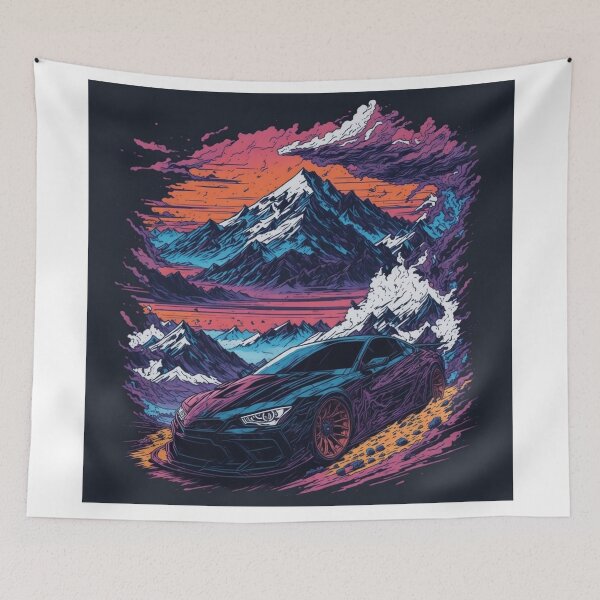 Item preview, Drifting in the Mountains: Anime-Style T-Shirt Design designed and sold by RedArtG09.