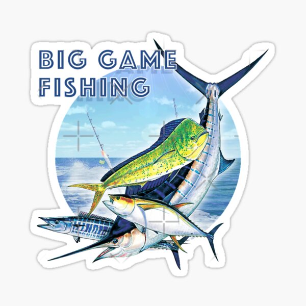 Big Game Fishing Stickers for Sale, Free US Shipping
