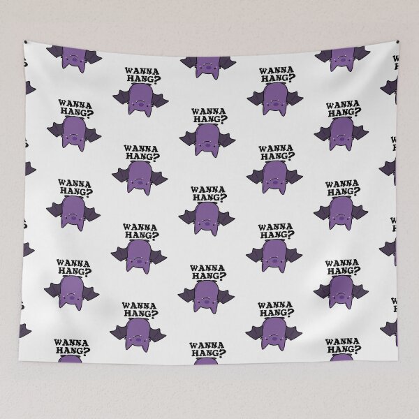 Item preview, Wanna Hang Funny Animal Bat Puns  designed and sold by punnybone.