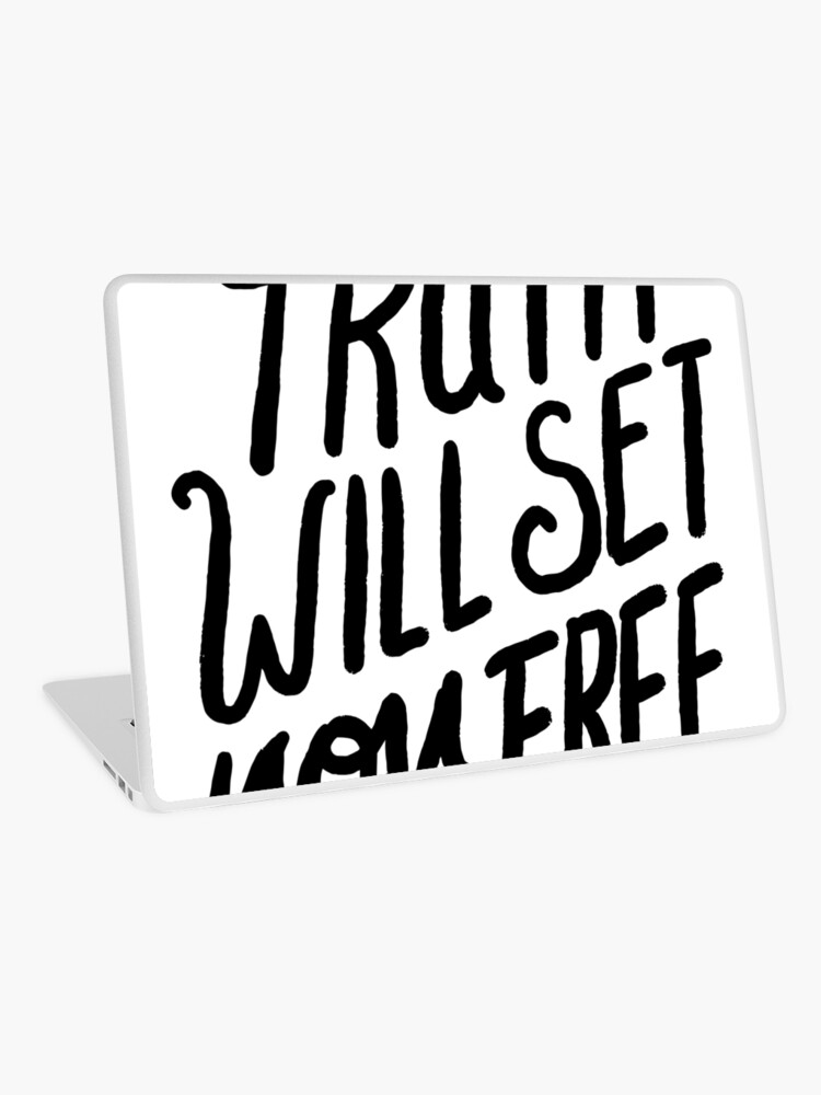 The Truth Will Set You Free Bible Verse Christian Laptop Skin By Bullquacky Redbubble