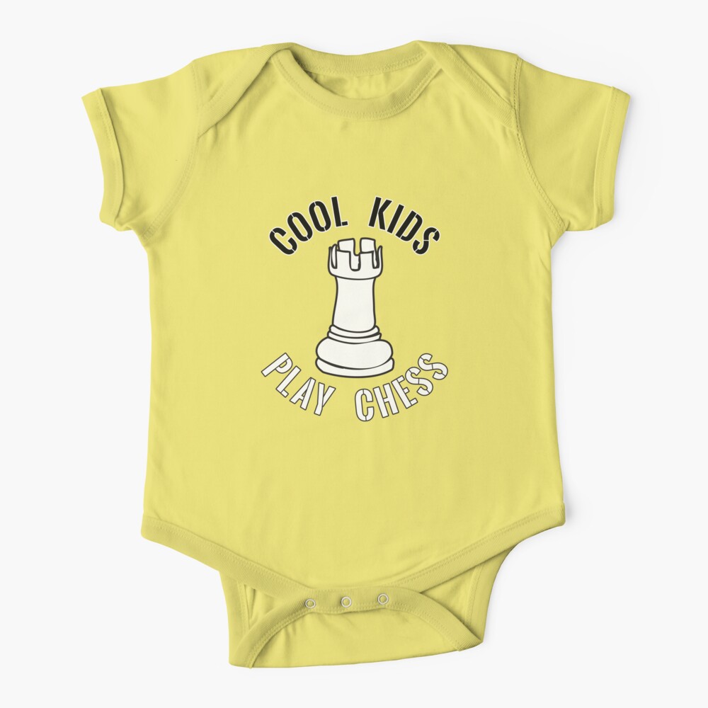 Cool Kids Play Chess Rook Piece - Cool Chess Club Gift Baby One-Piece