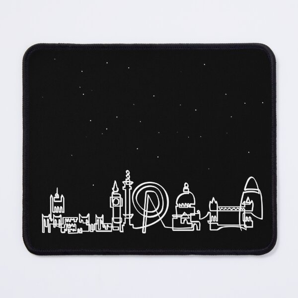 Item preview, Night city London Skyline in one stroke designed and sold by PauRicart.