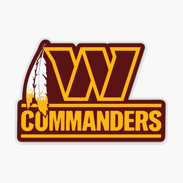 Washington Commanders Sticker by Afrah.design