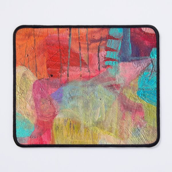 Item preview, Coral and Turquoise Abstract Painting  designed and sold by Beardsall-Art.