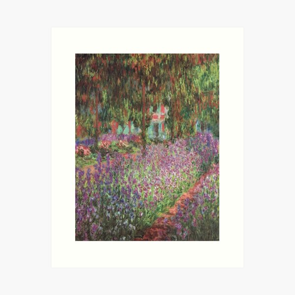Le Jardin de l'artiste à Giverny(The Artist's Garden at Giverny)- Claude Monet Art Print