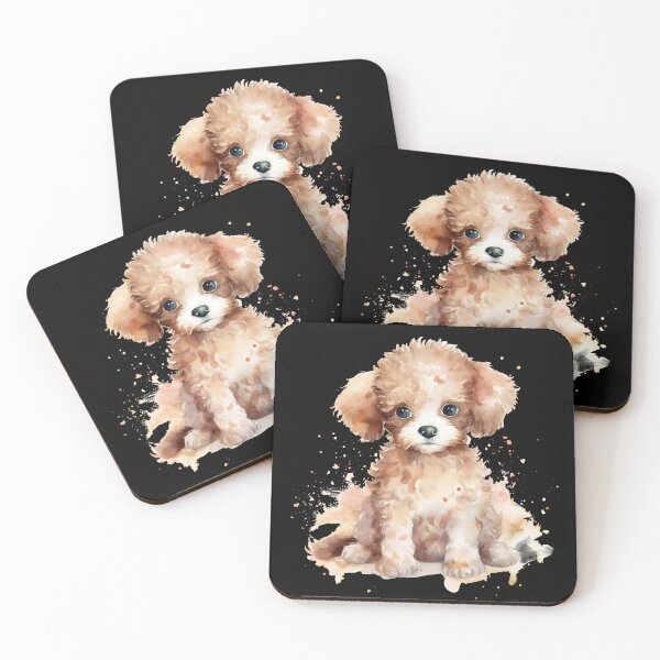 Item preview, Watercolor Miniature Poodle Puppy designed and sold by Amazing-Kortez.