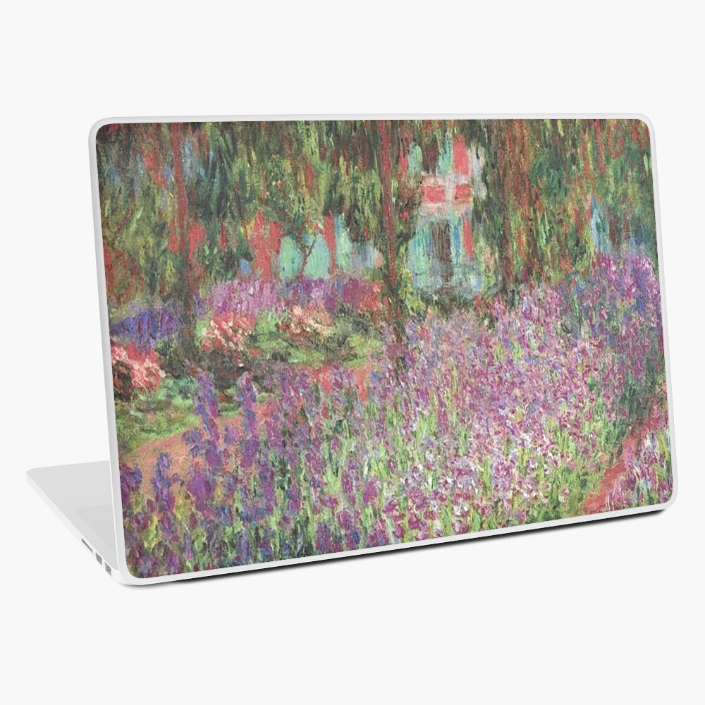 Le Jardin de l'artiste à Giverny(The Artist's Garden at Giverny)- Claude  Monet  Laptop Skin for Sale by LexBauer