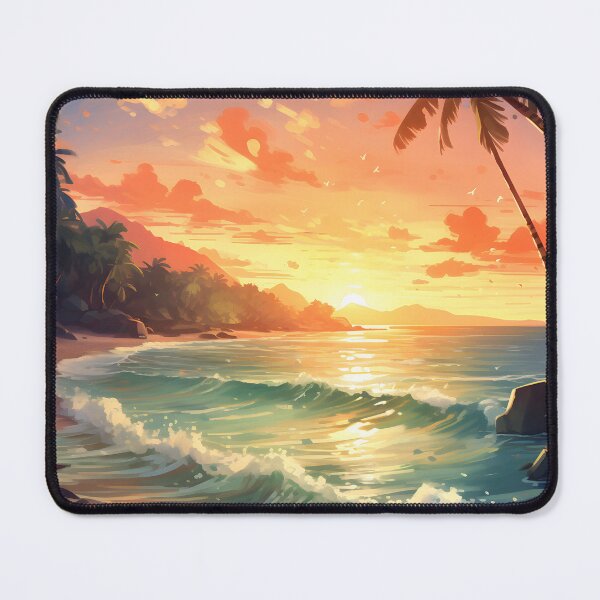 Item preview, Tropical Twilight: A Beach Watercolor designed and sold by Shirtastically.