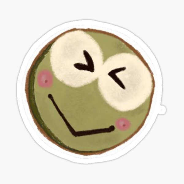 Whimsical Keroppi Winks Sticker