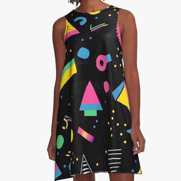 Item preview, Quirky 80s and 90s Nostalgia Pop Pattern designed and sold by AeonAcademy.