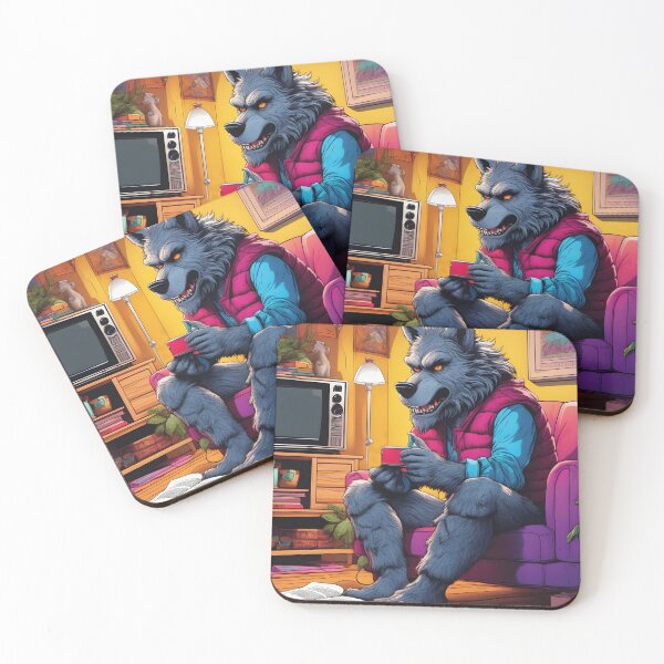 Item preview, Werewolf in the living room, retro comic designed and sold by Mauswohn.