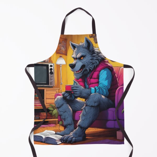 Item preview, Werewolf in the living room, retro comic designed and sold by Mauswohn.