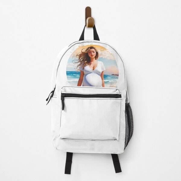 Item preview, Cute Pregnant Girl On a Beach Travel Enjoying Summer designed and sold by TriniTeeClub.