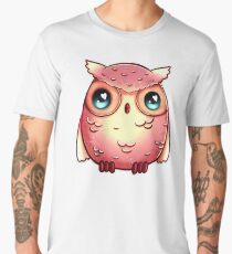 Cute Pink Owl Men's Premium T-Shirt