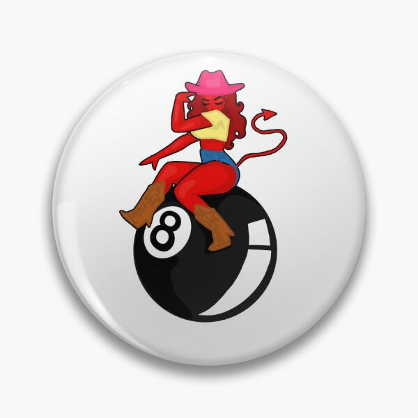 Disover Cowgirl demon riding 8ball | Pin