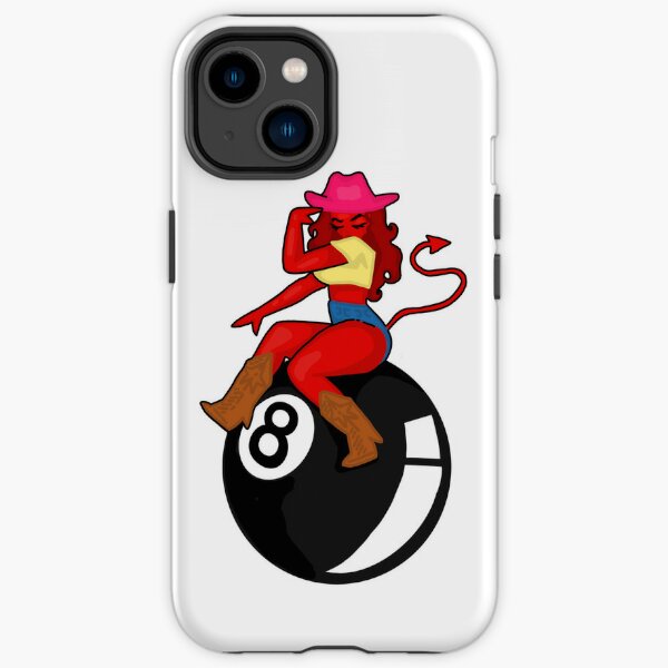 Disover Cowgirl demon riding 8ball | iPhone Case