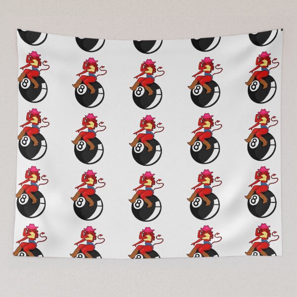 Item preview, Cowgirl demon riding 8ball designed and sold by dejaVI.