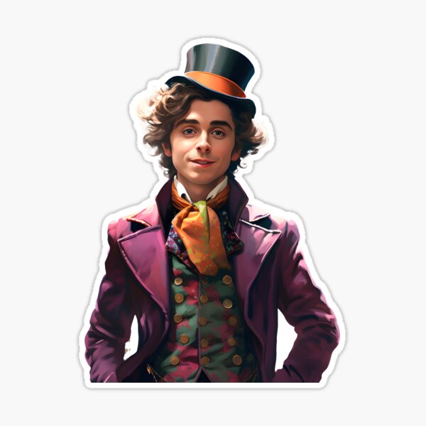 Willy Wonka Sticker for Sale by michaellee20056