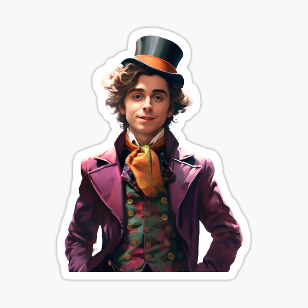 Willy Wonka Sticker for Sale by michaellee20056