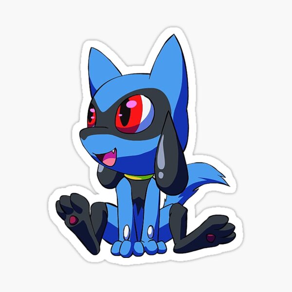 Lucario Steel/Fighting Type Pokémon Vinyl Sticker by James Art Ville