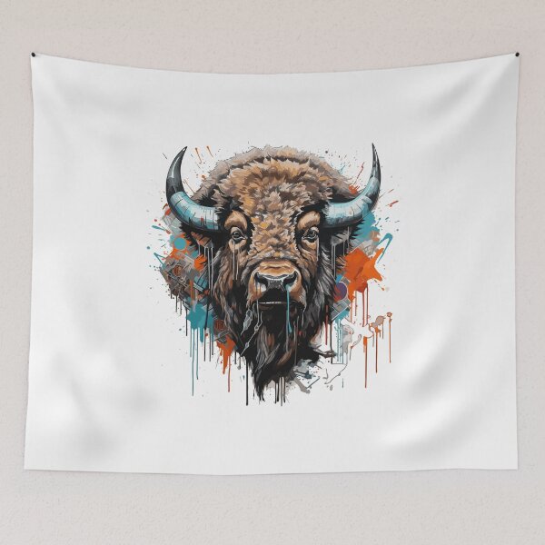Item preview, Graffiti Style Bison | Bison Lovers designed and sold by DarcoDesigns.