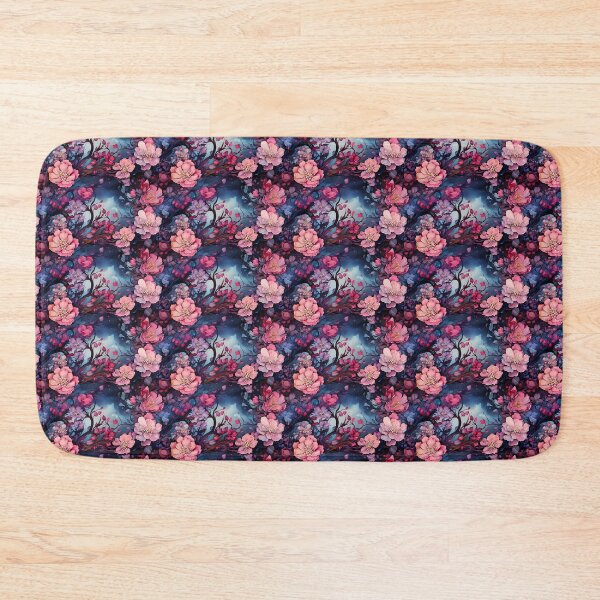 Item preview, Dark Themed Pink Flowers designed and sold by Lumistica.