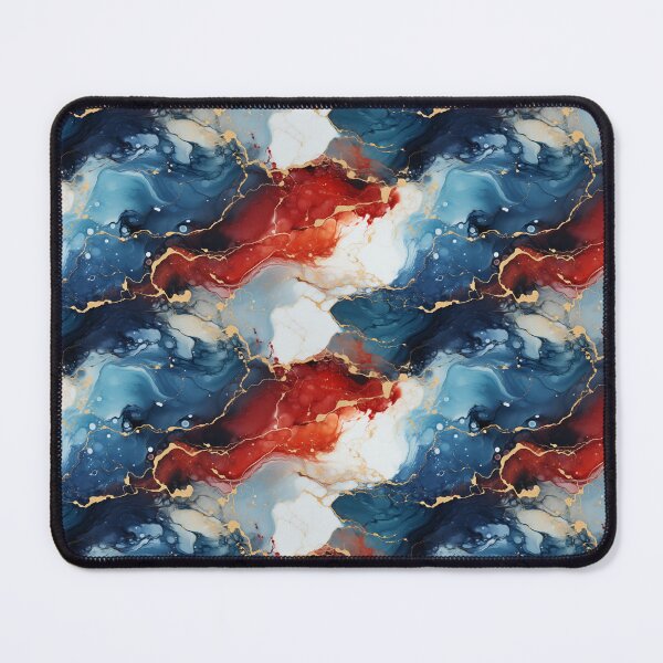 Item preview, Red White And Blue Stunning Marble designed and sold by Lumistica.