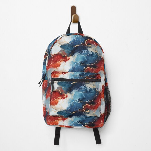 Item preview, Red White And Blue Stunning Marble designed and sold by Lumistica.