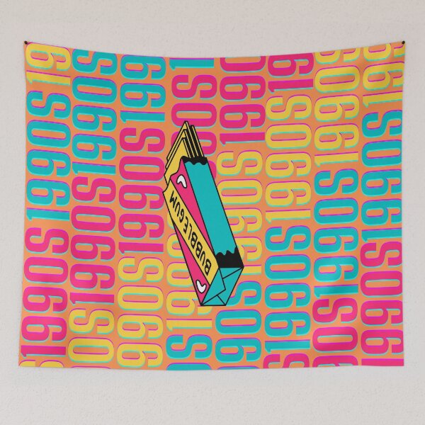 Item preview, 1990s retro design 8 - Orange Background designed and sold by PunjabanJatti.