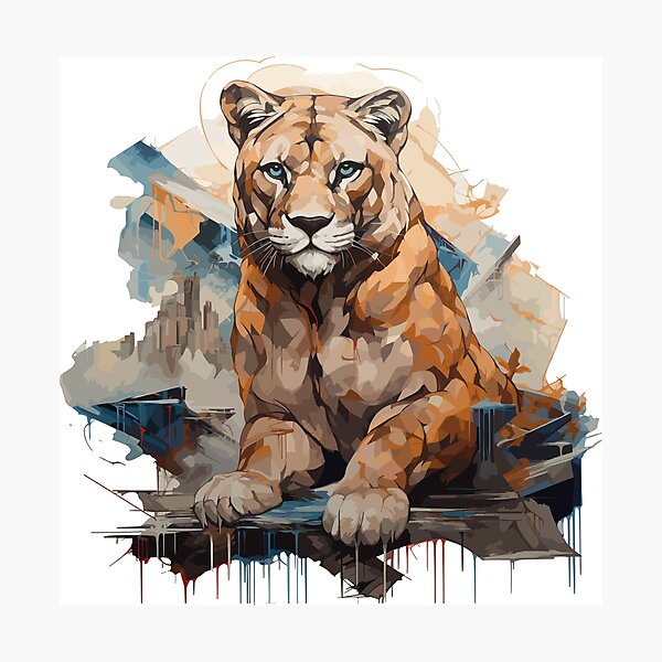 Item preview, Graffiti Style Mountain Lion | Mountain Lion Lovers designed and sold by DarcoDesigns.
