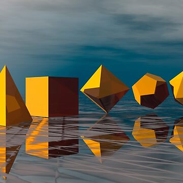 "Basic Geometric Solids, illustration (C025/7565)" Sticker for Sale by ...