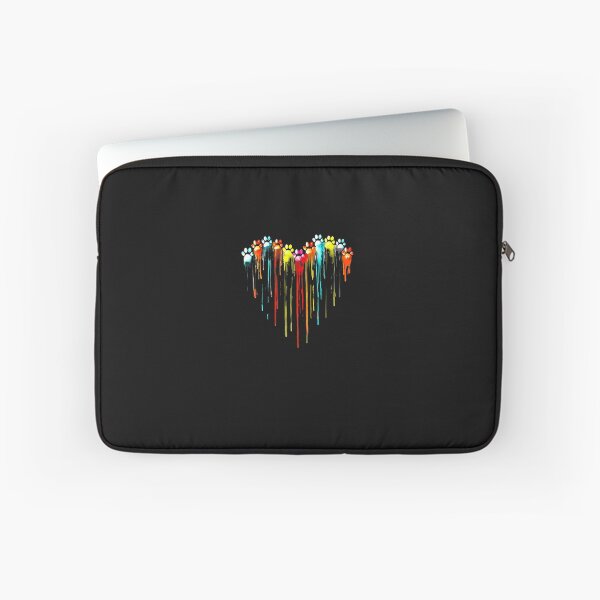 Item preview, Colorful Dog Paw Heart Print  designed and sold by MerciMercure.