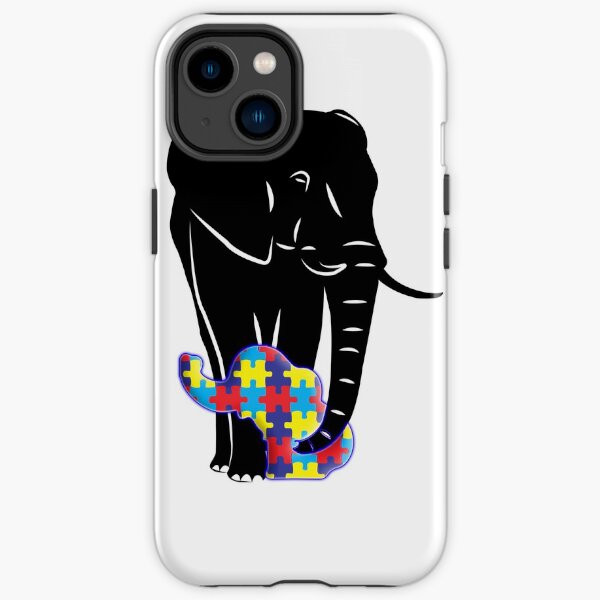 Autism Awareness Elephant T Shirt iPhone Tough Case